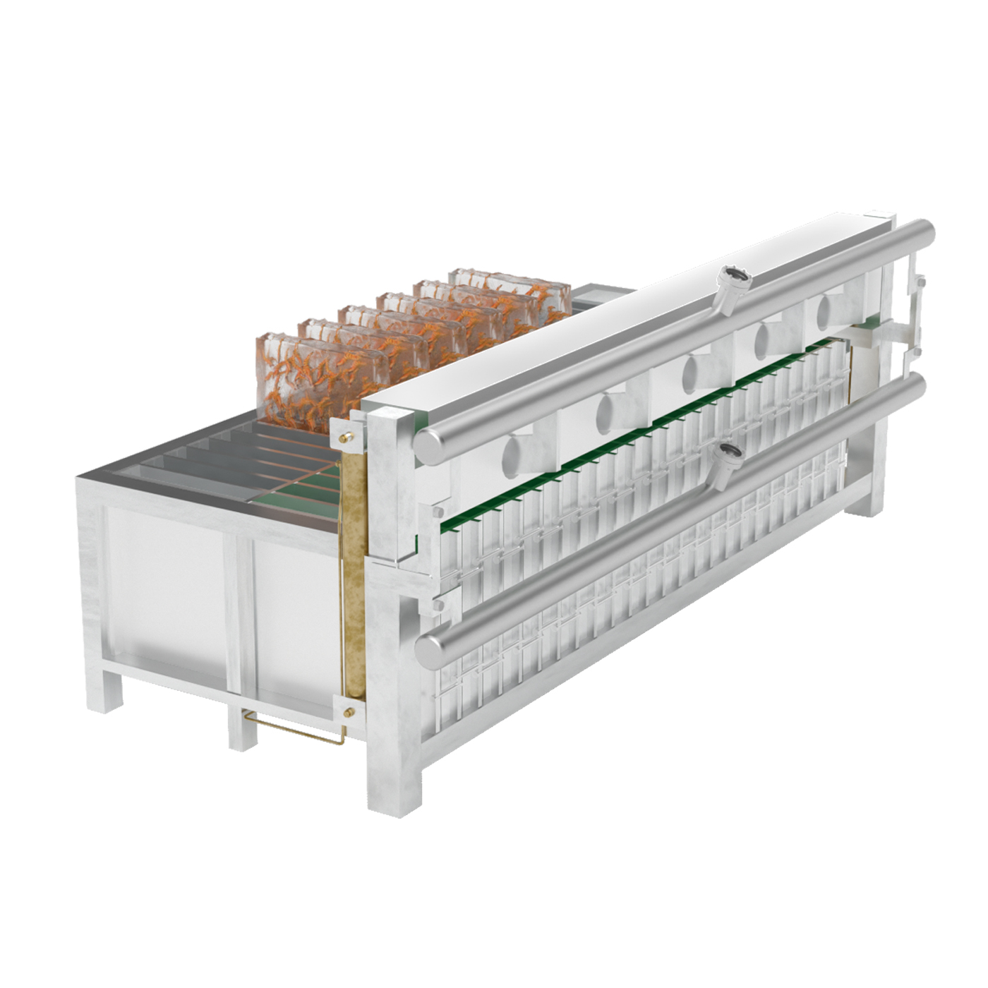 Vertical Plate Freezer Freezing Shrimp