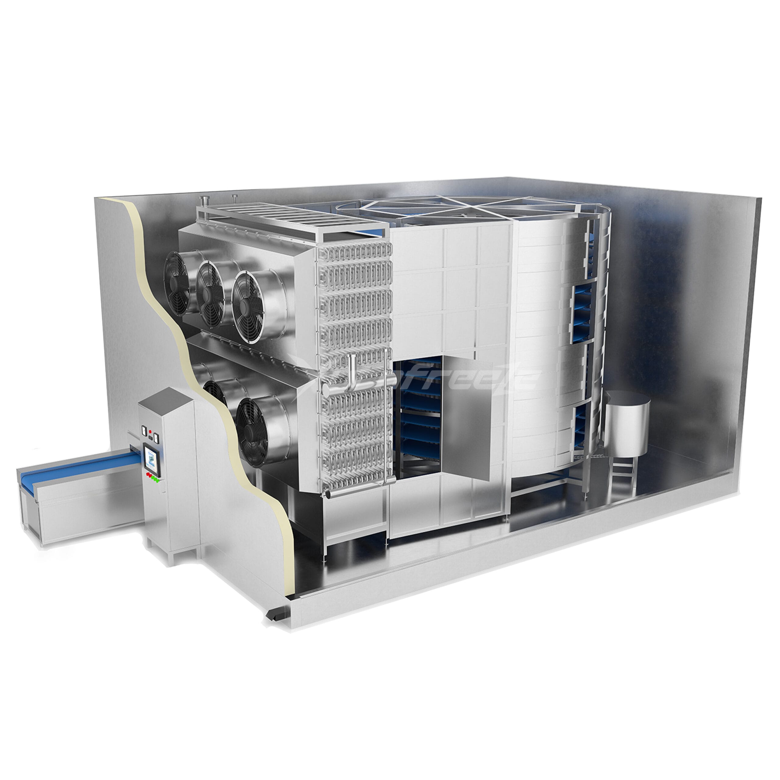 Ring Freezer Single Spiral Freezer Manufacturer - Industrial IQF Freezing System