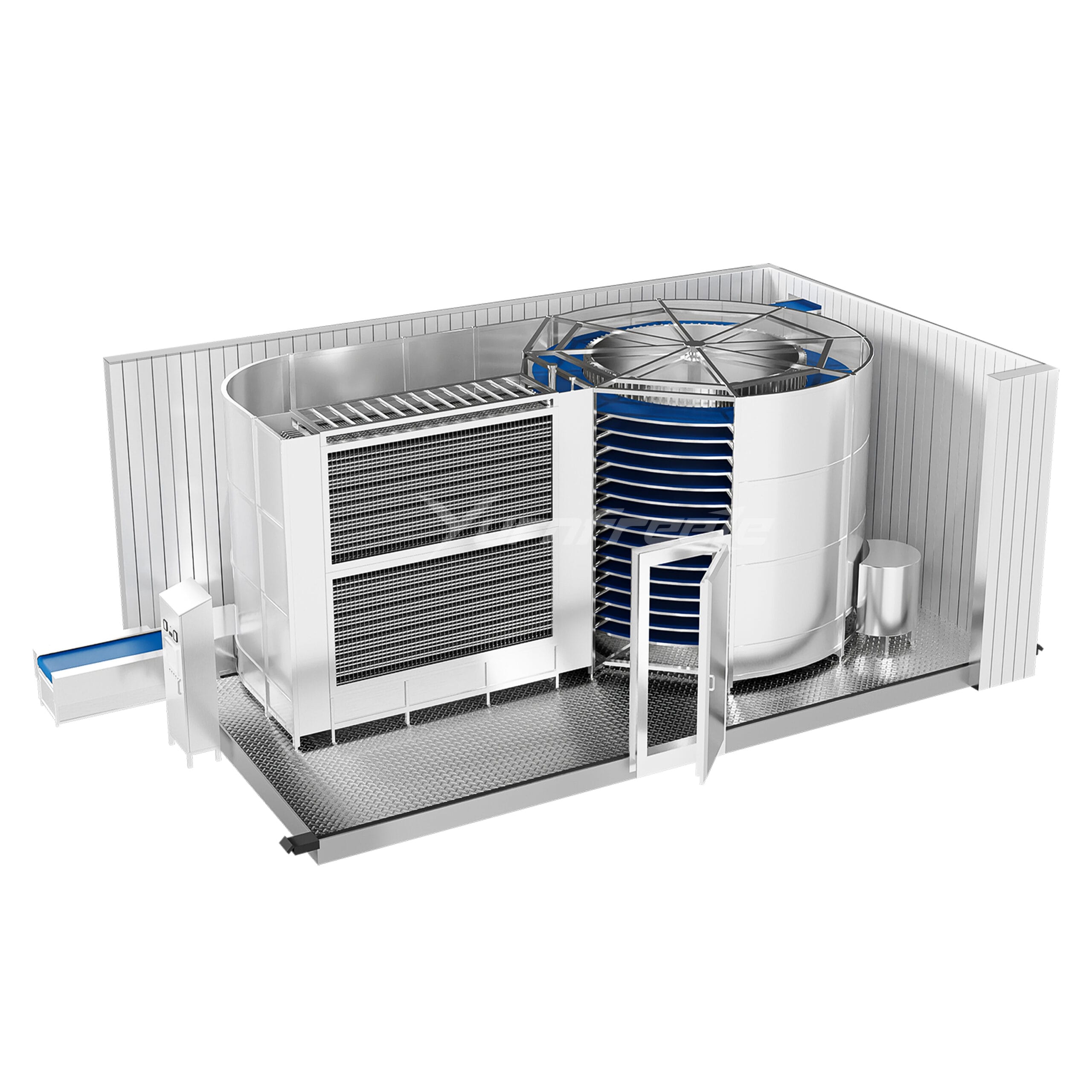 Ring Freezer Single Spiral Freezer Manufacturer - Industrial IQF Freezing System