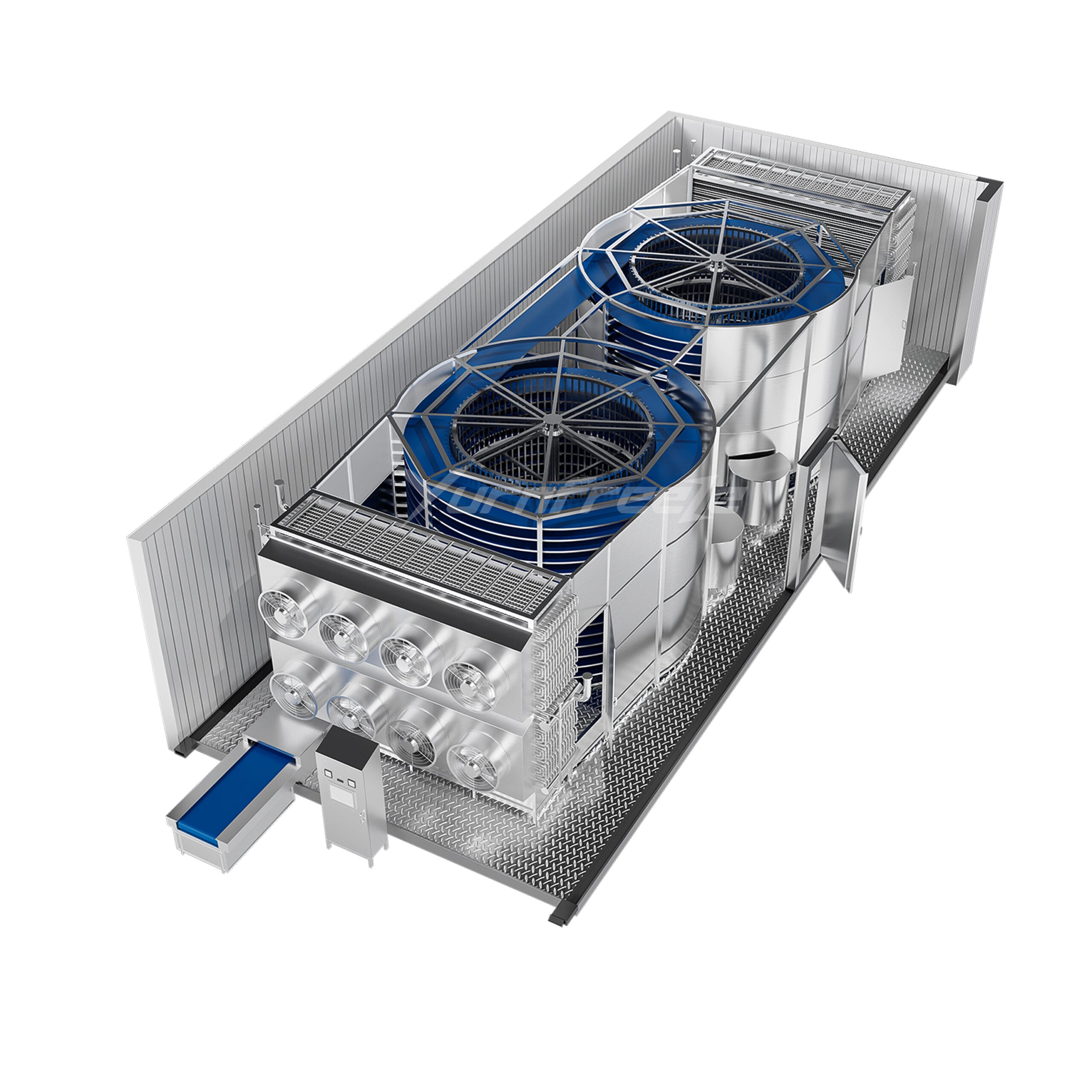 Triangles Freezer Double Spiral Freezer Manufacturer - High Capacity IQF Freezer