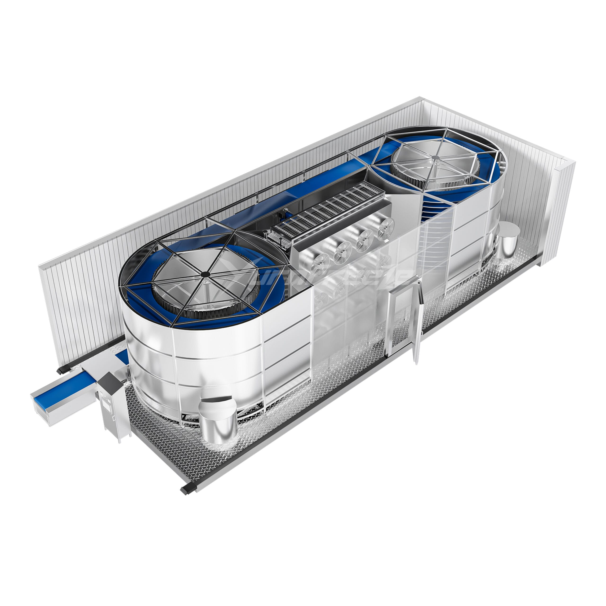 Triangles Freezer Double Spiral Freezer Manufacturer - High Capacity IQF Freezer