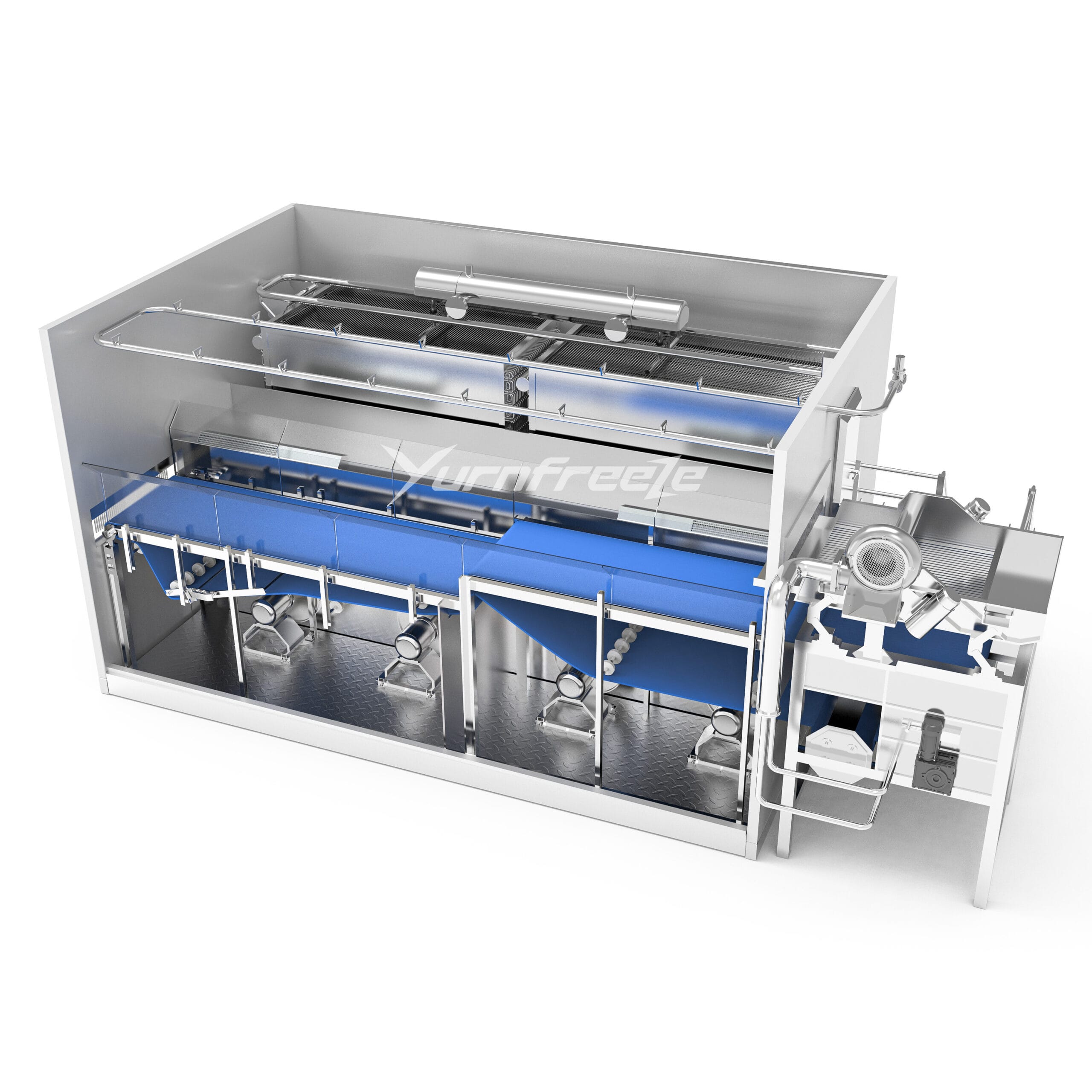 Fluidized Bed Freezer - IQF Tunnel Freezer Manufacturer