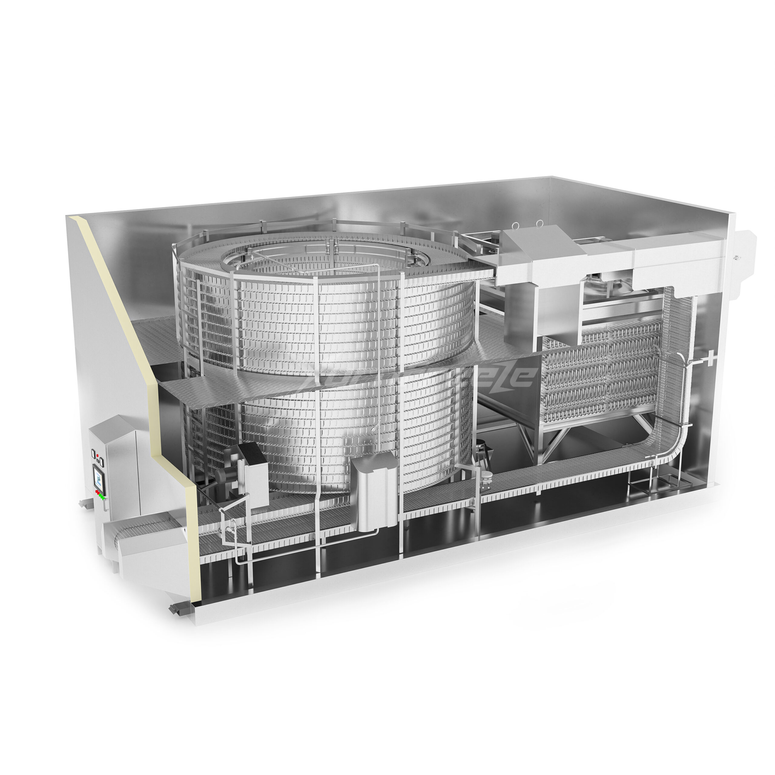 Self-stacking Spiral Freezer