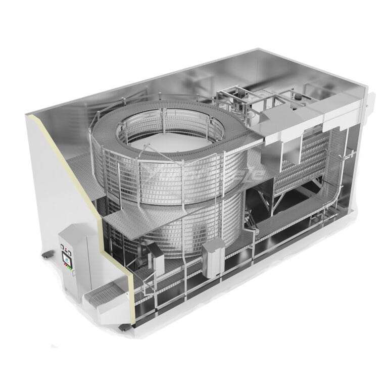 Self-stacking Spiral Freezer