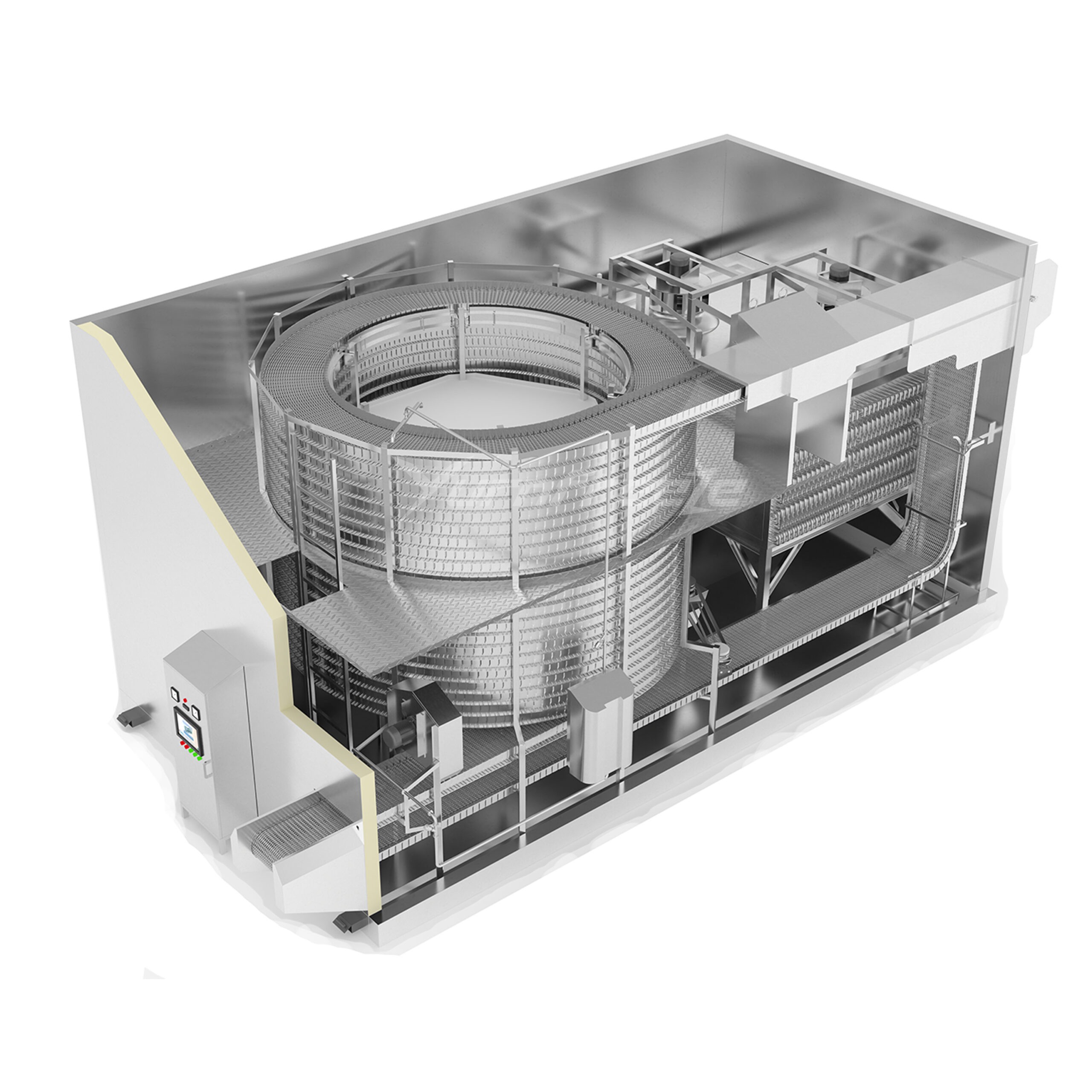 Self-stacking Spiral Freezer