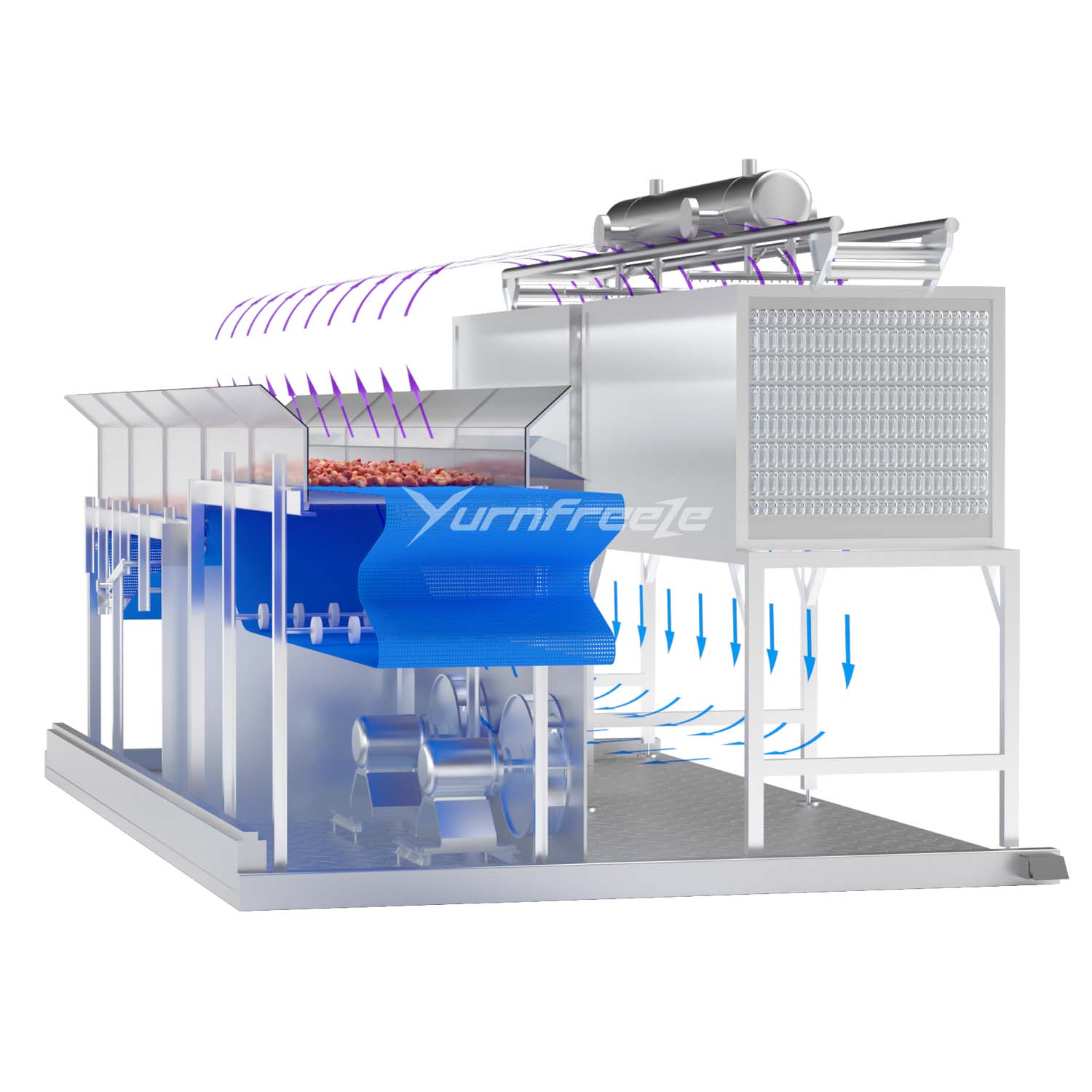 Fluidized Bed Freezer Evaporator