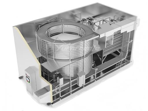 Self-stacking Spiral Freezer