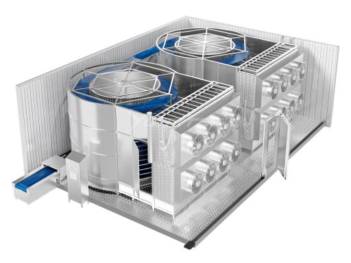 Double Drum Spiral Freezer