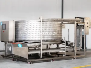 self-stacking spiral freezer production