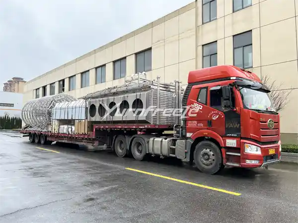 spiral freezer shipping