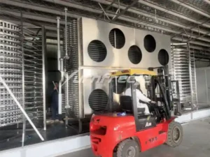 double spiral freezer installation