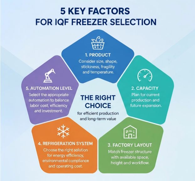 5 KEY FACTORS FOR IQF FREEZER SELECTION