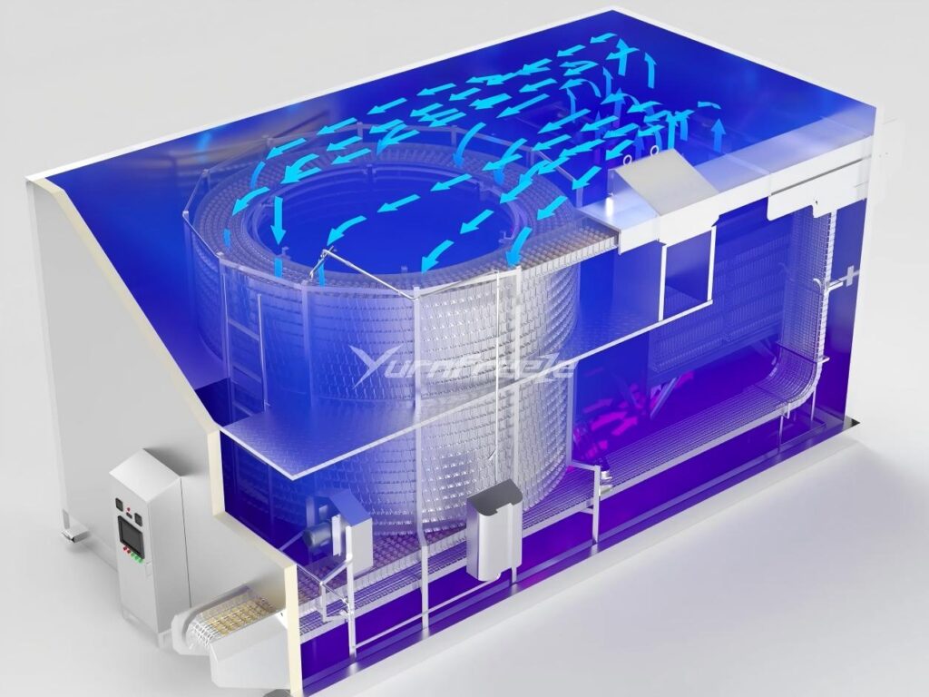 Yurnfreeze Fluidized Bed Freezer Airflow