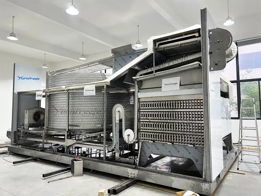 self-stacking spiral freezer
