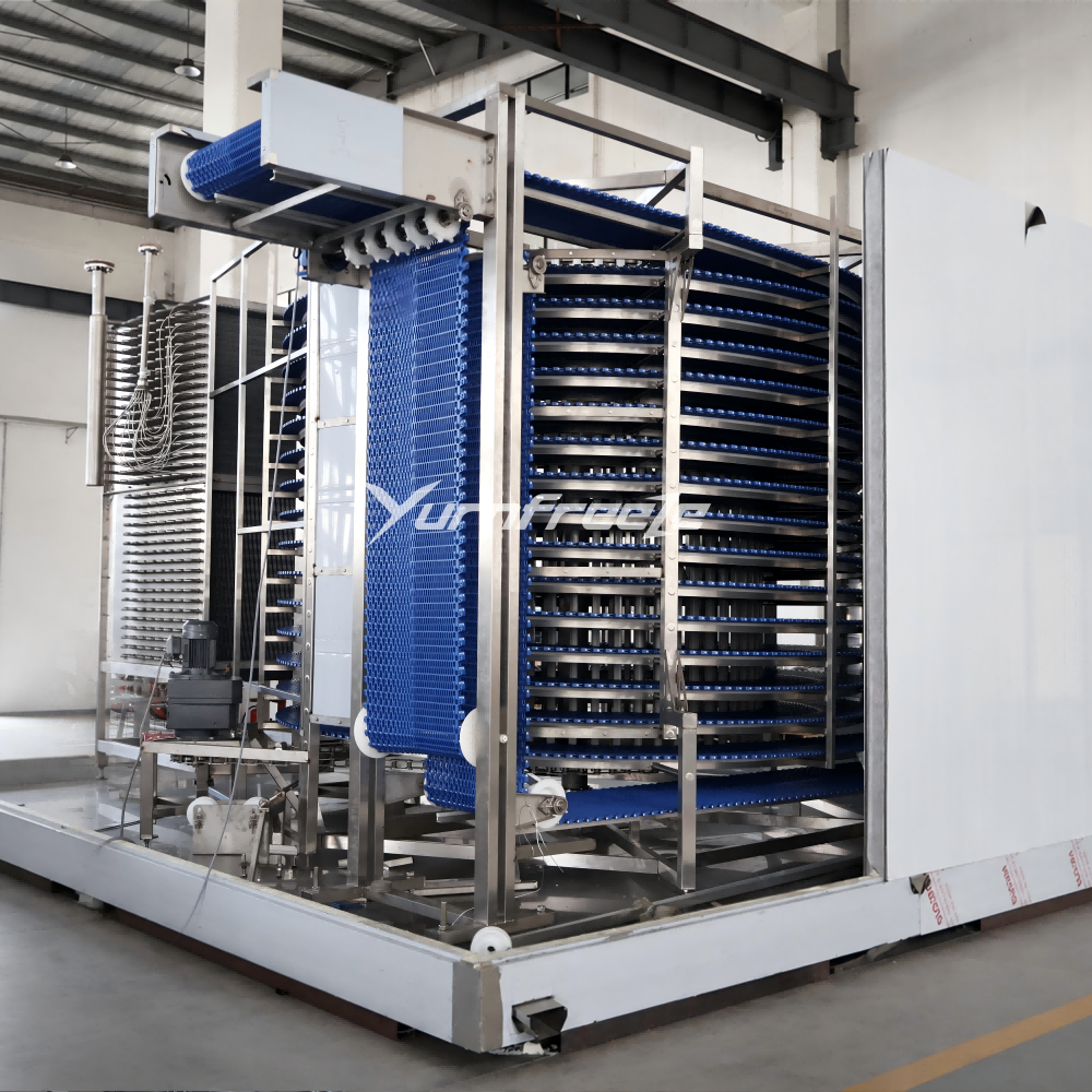 Single Double Drum IQF Spiral Freezer