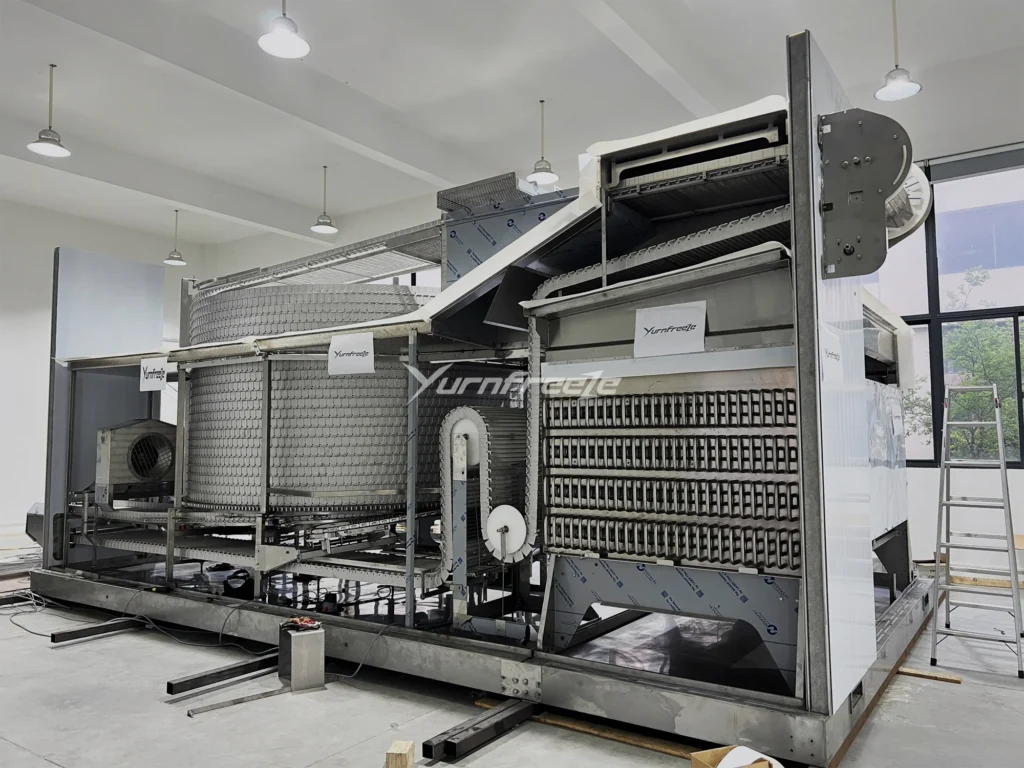 self-stacking spiral freezer