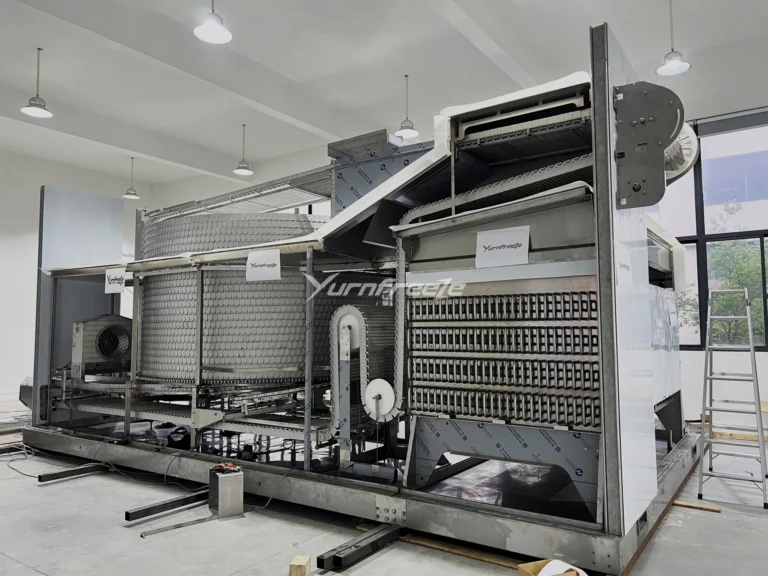 self-stacking spiral freezer