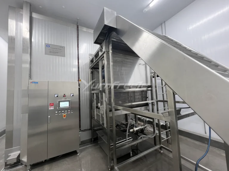 Stainless-Steel Mesh Belt Fluidized Bed Freezer