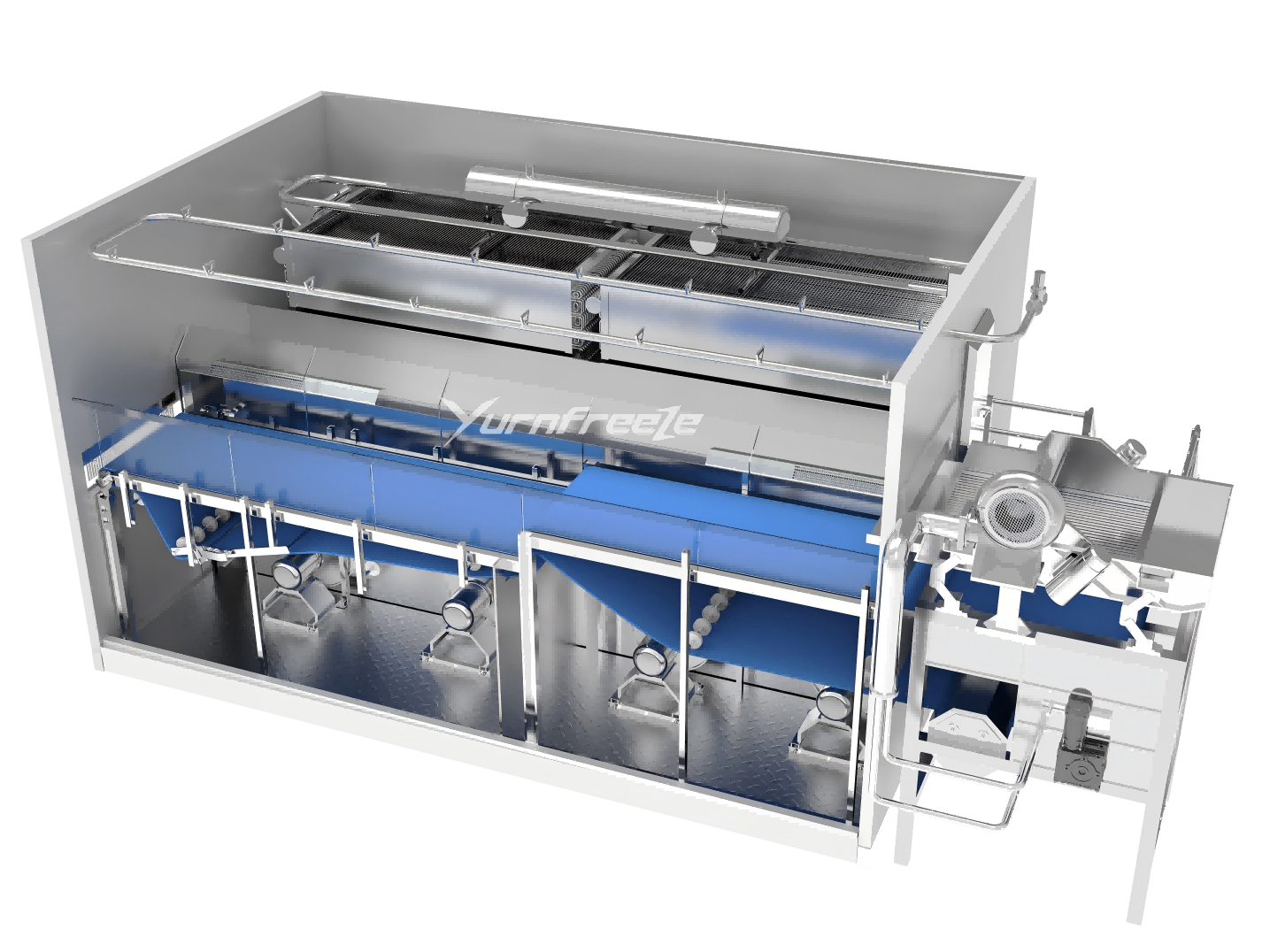 Yurnfreeze IQF Fluidized Bed Freezers –Benchmarking OctoFrost, Unidex, & JBT
