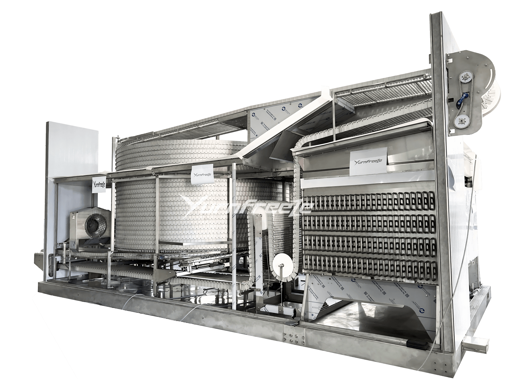 self-stacking spiral freezer