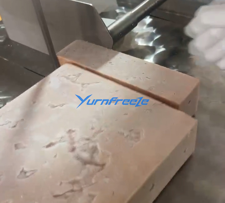 Frozen Block Meat Cutting