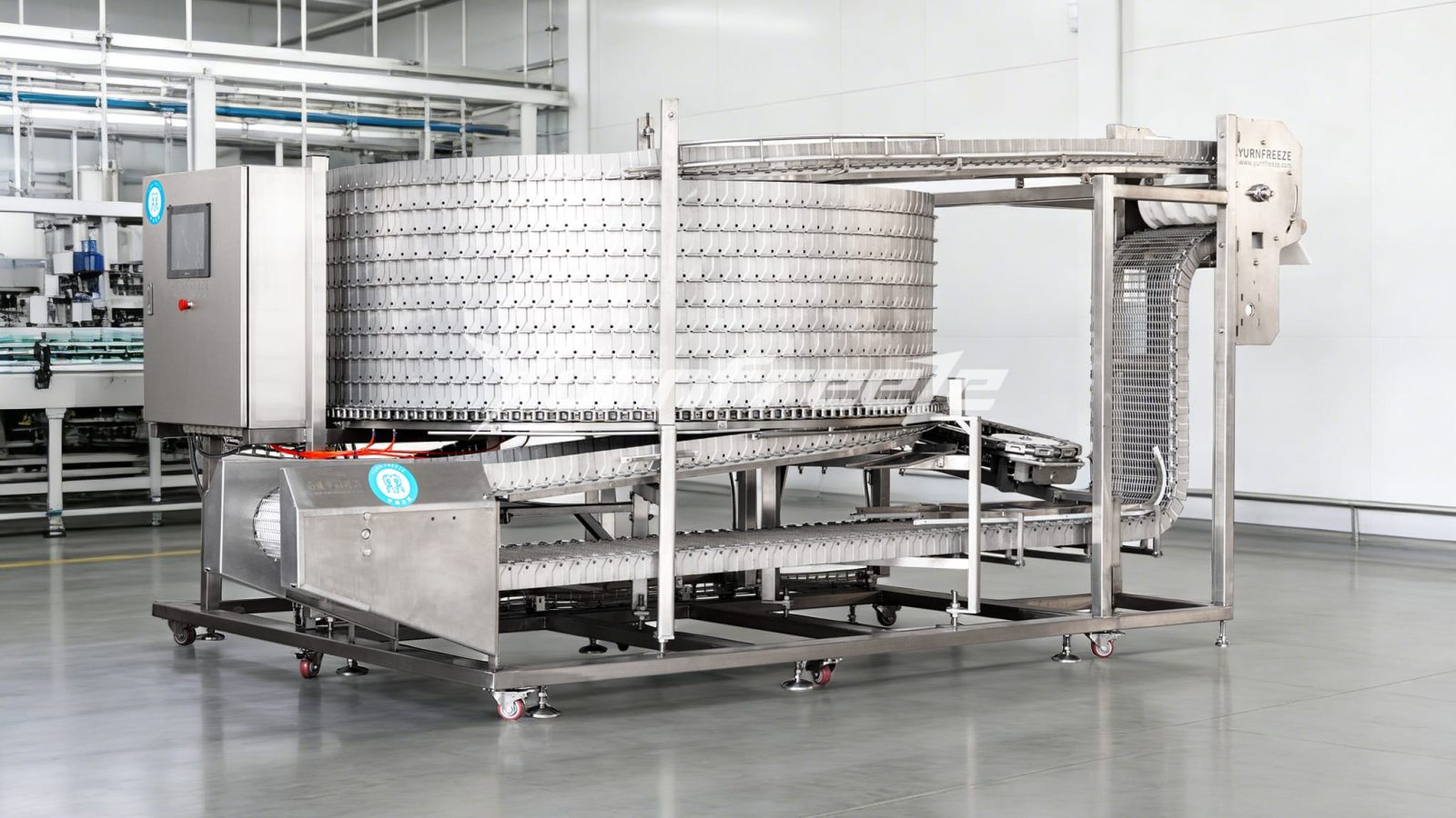 self stacking spiral freezer